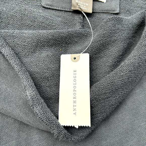 Pilcro by Anthropologie Women's Donna Tunic Pullover Sweater Wide Neck Gray Sz M - Picture 7 of 10